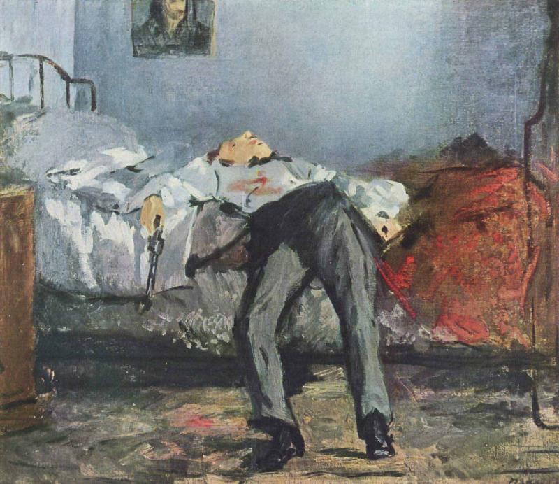 Edouard Manet Le Suicide Norge oil painting art
